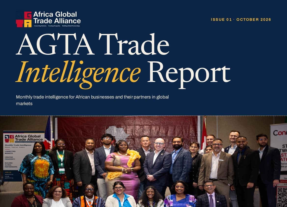 Cover of the AGTA Trade Intelligence Report, Issue 01, October 2026